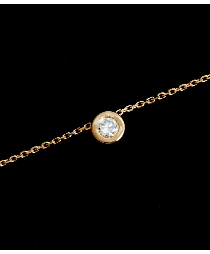 Collier Chaine Diamant Or